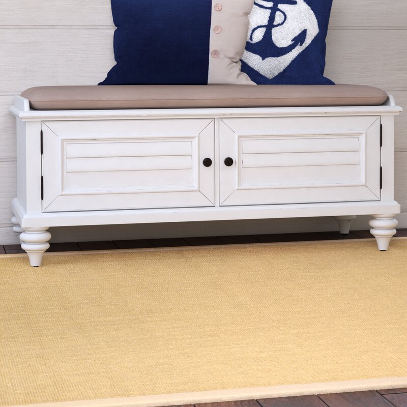 Beachcrest Home Harrison Wood Storage Bench &amp; Reviews ...